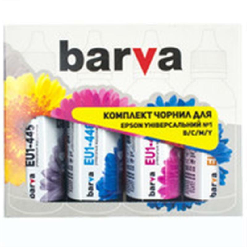 Комплект чернил Barva EPSON Универсальные №1 B/C/M/Y (EU1-090-MP) 4х90 г