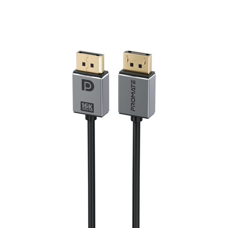 Кабель Promate DPLink DisplayPort - DisplayPort V 2.0, (M/M) 2 м, Black (dplink-16k.black)