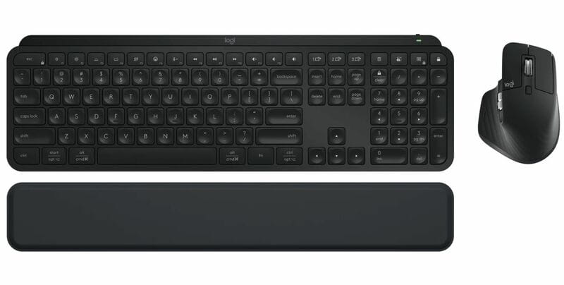 Комплект (клавиатура, мышь) беспроводной Logitech MX Keys S Combo Graphite (920-011614)