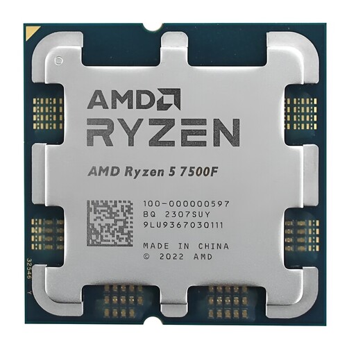 ▷ Процессор AMD Ryzen 5 7500F (3.7GHz 32MB 65W AM5) Tray (100
