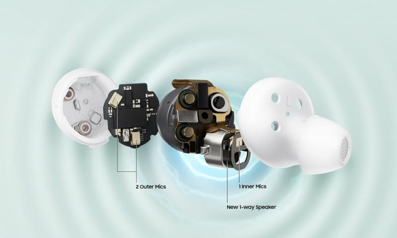 Bluetooth-гарнитура Samsung Galaxy Buds FE SM-R400 White (SM-R400NZWASEK)