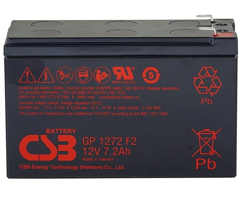 Акумуляторна батарея CSB 12V 7.2AH (GP1272) AGM