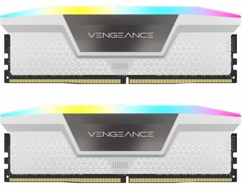 Модуль памяти DDR5 2x16GB/6400 Corsair Vengeance RGB White (CMH32GX5M2B6400C36W)
