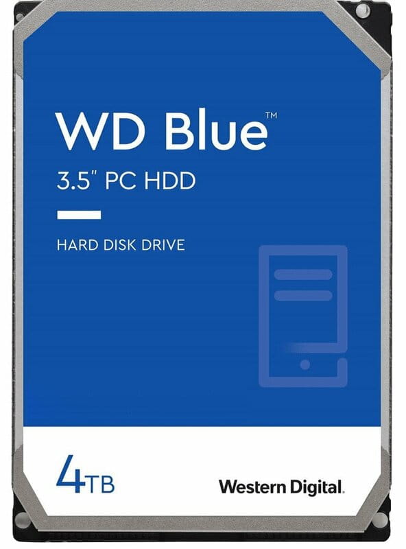 Накопитель HDD SATA 4.0TB WD Blue 5400rpm 256MB (WD40EZAX)
