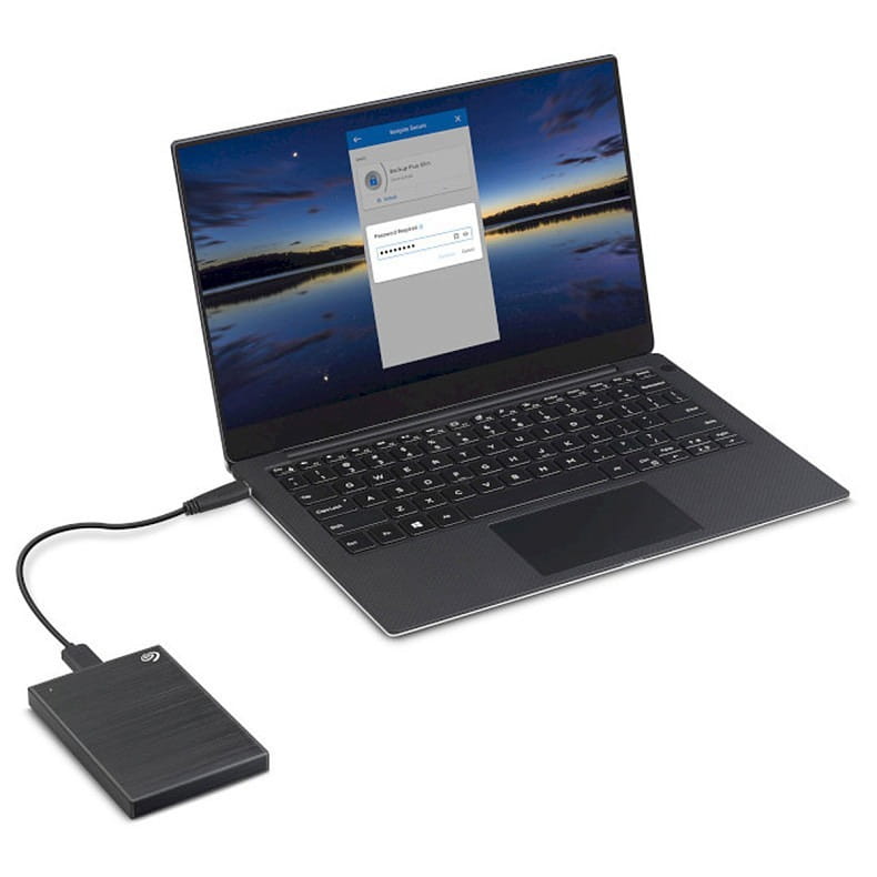 Внешний жесткий диск 2.5" USB 1.0TB Seagate One Touch with Password Black (STKY1000400)