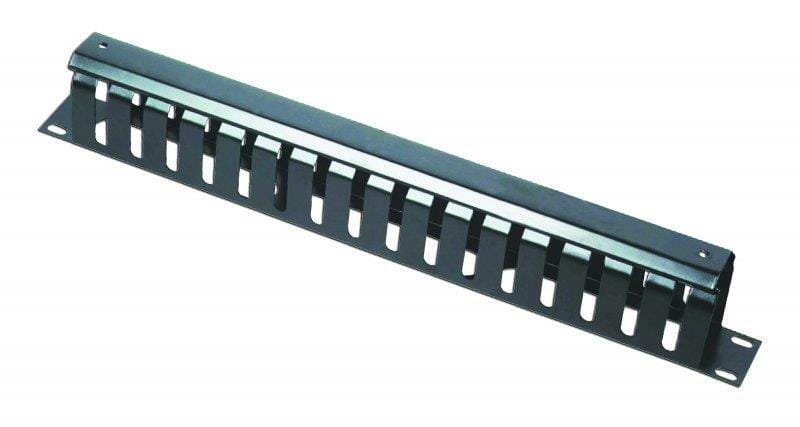 Организатор кабеля Cablexpert 1U 19" (19C-CM2) с металлической крышкой