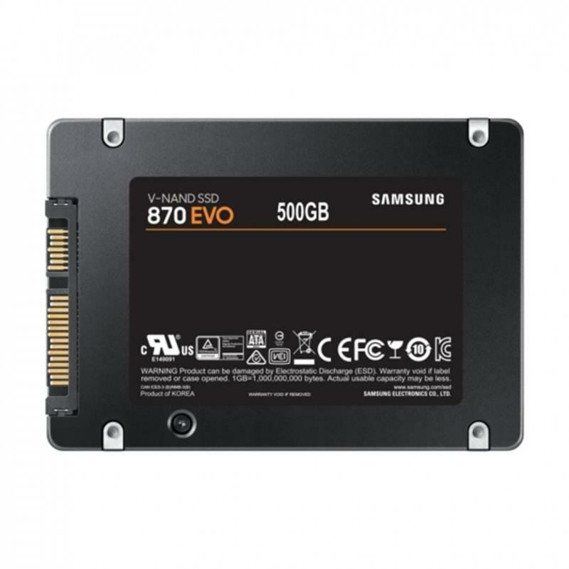 Накопитель SSD  500GB Samsung 870 EVO 2.5" SATAIII MLC (MZ-77E500BW)