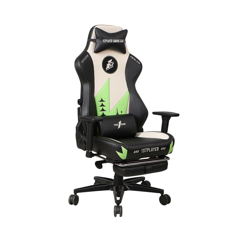 Кресло для геймеров 1stPlayer Duke Black-White-Green