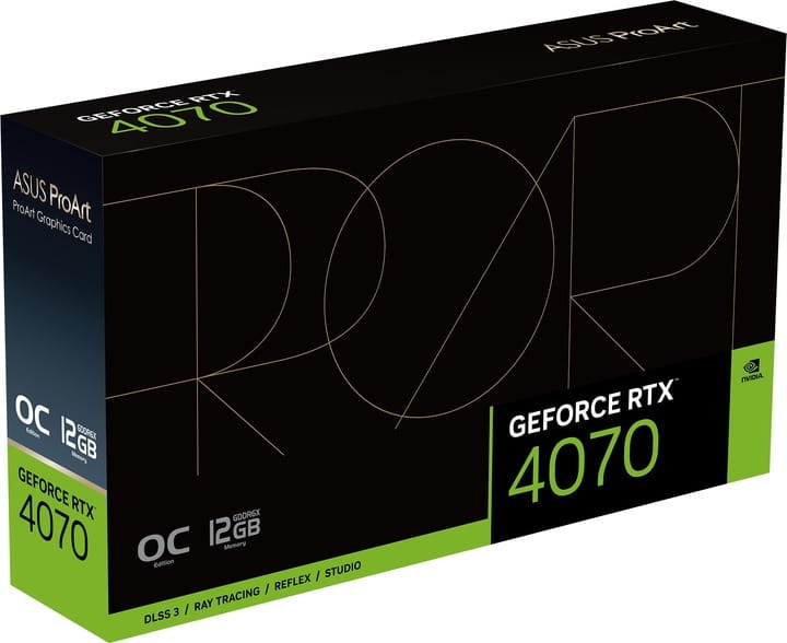 Відеокарта GF RTX 4070 12GB GDDR6X ProArt OC Asus (PROART-RTX4070-O12G)