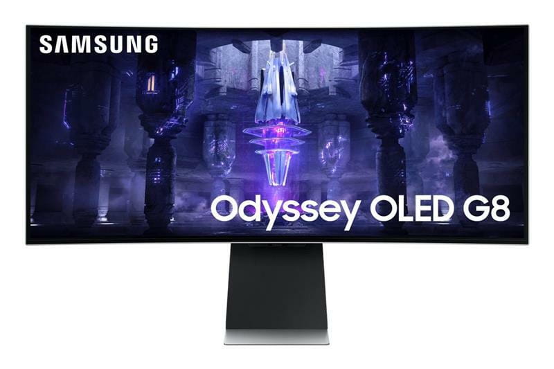 Монiтор Samsung 34" Odyssey OLED G8 (LS34BG850SIXUA) Black/Silver Curved