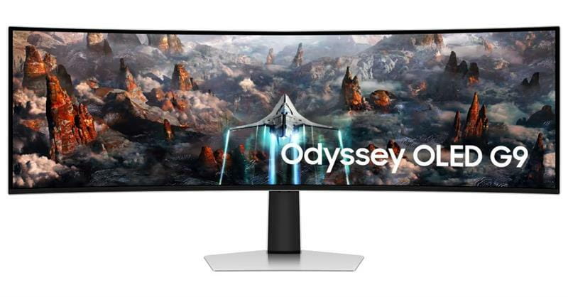 Монітор Samsung 49" Odyssey OLED G9 (LS49CG930SIXCI) Black/White Curved