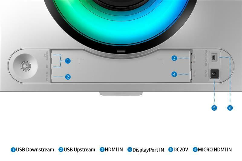 Монітор Samsung 49" Odyssey OLED G9 (LS49CG930SIXCI) Black/White Curved