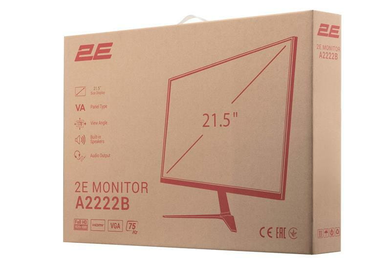 Монитор 2E 21.5" A2222B (2E-A2222B-01.UA) VA Black