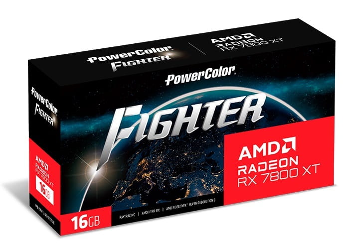 Відеокарта AMD Radeon RX 7800 XT 16GB GDDR6 Fighter PowerColor (RX 7800 XT 16G-F/OC)