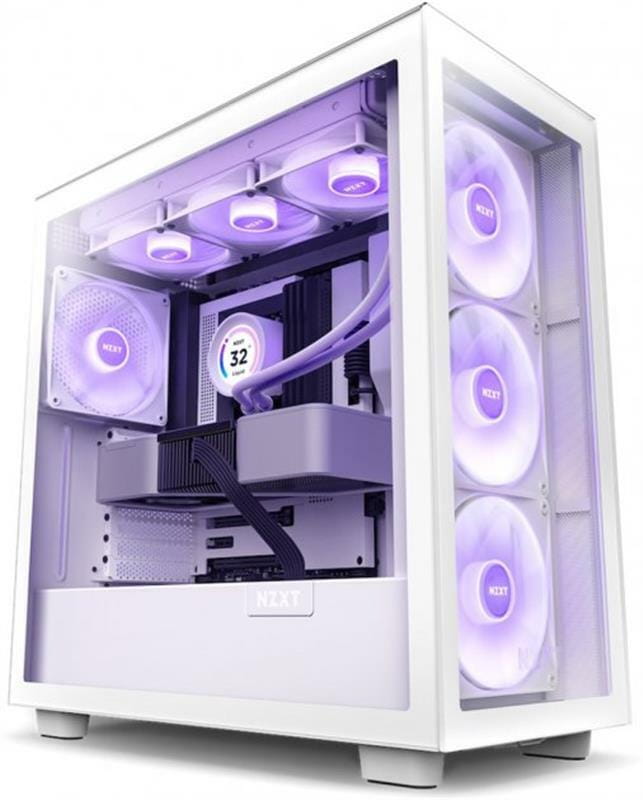 Корпус NZXT H7 Elite RGB White (CM-H71EW-02) без БП