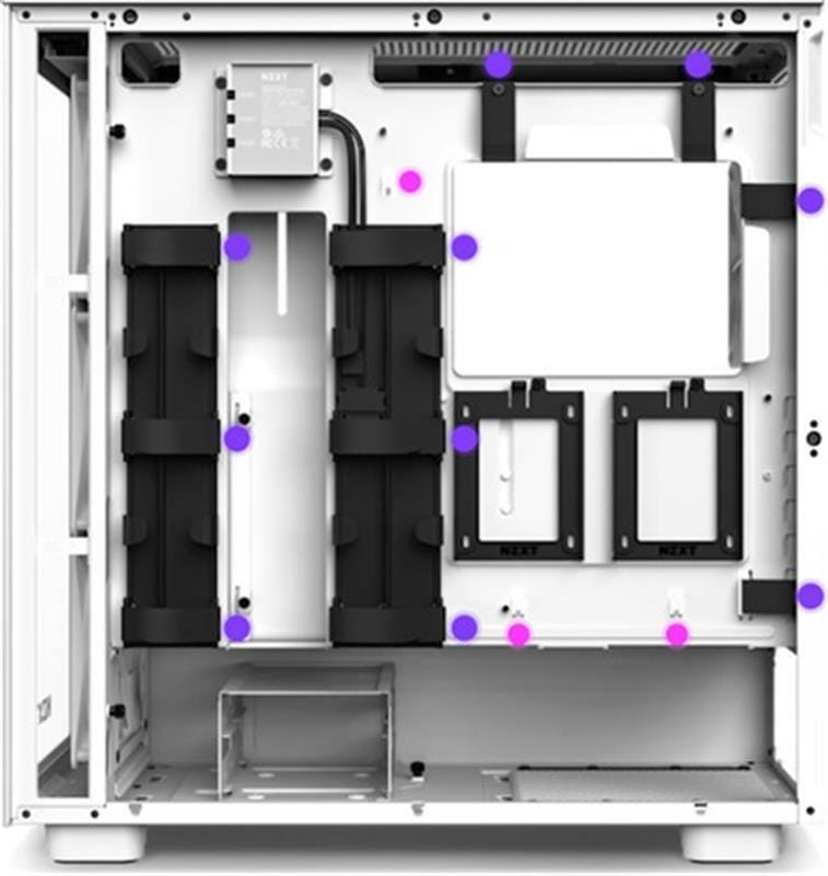 Корпус NZXT H7 Elite RGB White (CM-H71EW-02) без БП