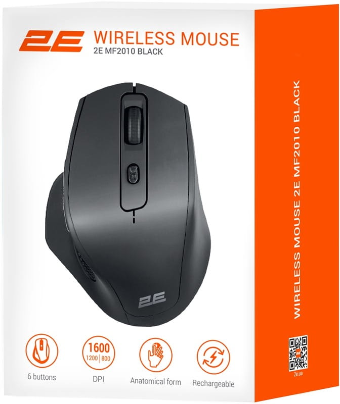 Миша бездротова 2E MF2010 WL Black (2E-MF2010WB)