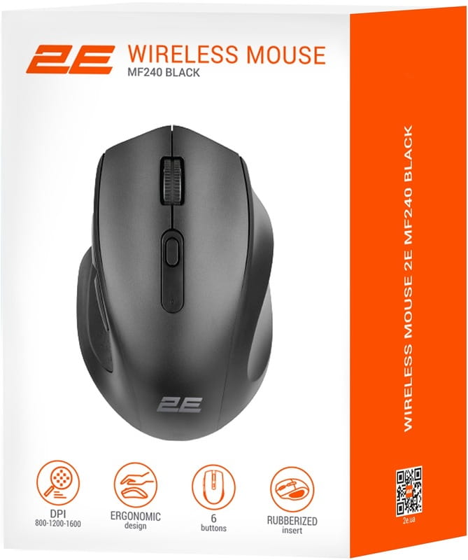 Миша бездротова 2E MF240 Silent WL Black (2E-MF240WB)