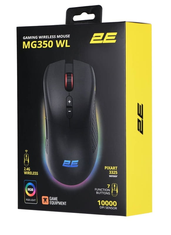 Мышь беспроводная 2E Gaming MG350 WL Black (2E-MG350UB-WL)