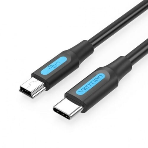 Photos - Cable (video, audio, USB) Vention Кабель  USB Type-C - mini USB (M/M), 2 м, Black  COWBH (COWBH)