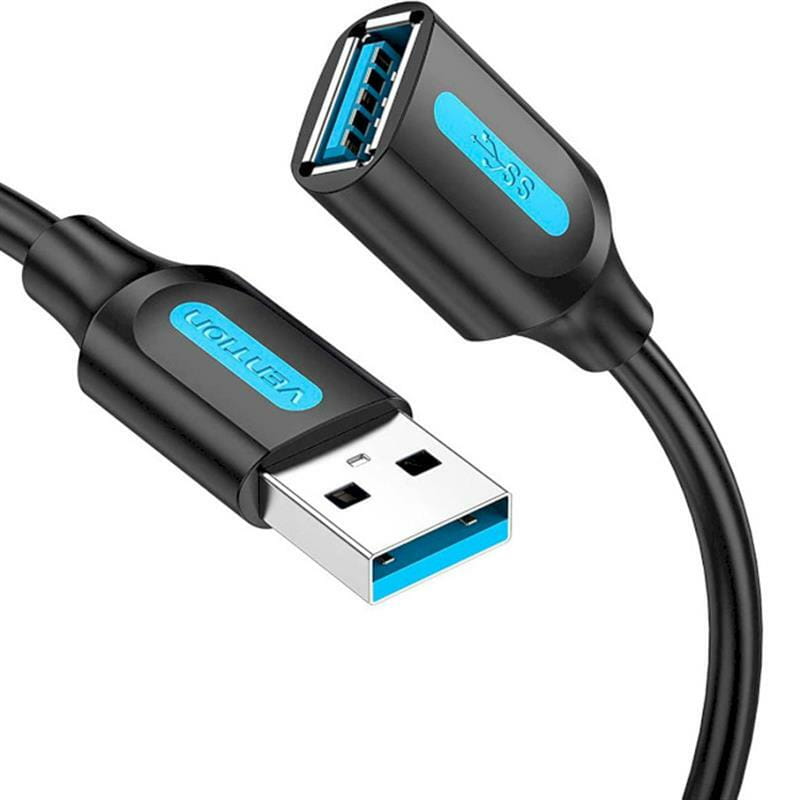 Кабель-удлинитель Vention USB - USB V 3.0 (M/F), 3 м, Black (CBHBI)