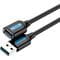 Фото - Кабель подовжувач Vention USB - USB V 3.0 (M/F), 3 м, Black (CBHBI) | click.ua
