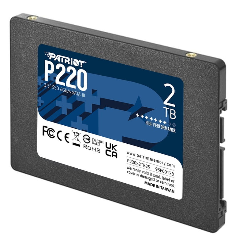 Накопичувач SSD 2TB Patriot P220 2.5" SATAIII TLC (P220S2TB25)