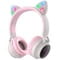 Фото - Bluetooth-гарнітура Hoco W27 Cat Ear Grey/Pink (W27GP) | click.ua