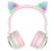 Фото - Bluetooth-гарнітура Hoco W27 Cat Ear Grey/Pink (W27GP) | click.ua