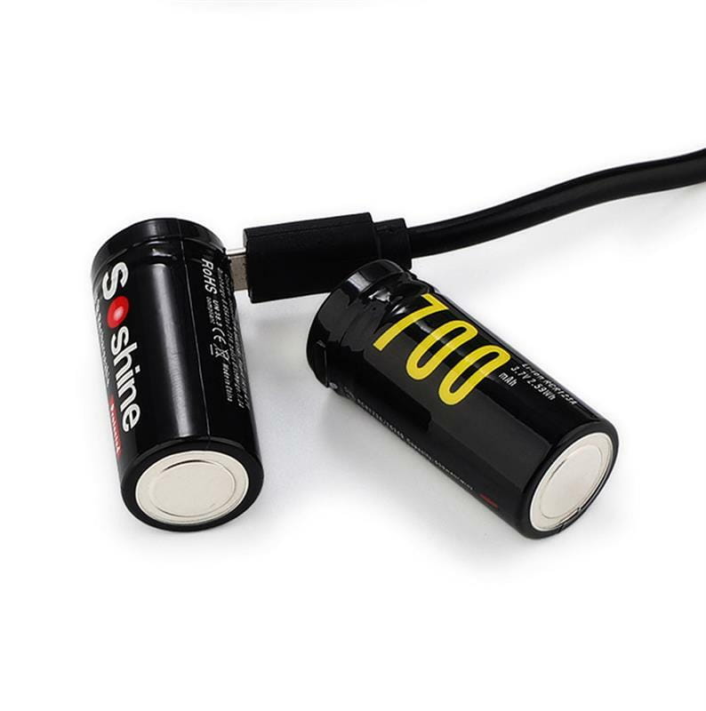 Аккумулятор Soshine CR123A/16340 microUSB 700mAh 1шт