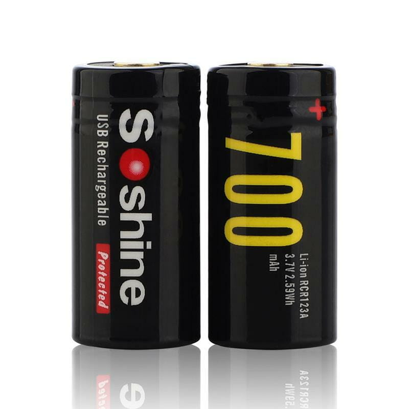 Аккумулятор Soshine CR123A/16340 microUSB 700mAh 1шт