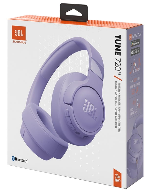 Bluetooth-гарнитура JBL Tune 720BT Purple (JBLT720BTPUR)