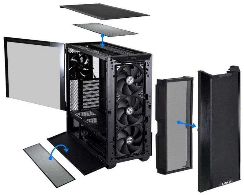 Пылевой фильтр для корпуса Lian Li Lancool III Dust Filter Black (G89.LAN3-1X.00)