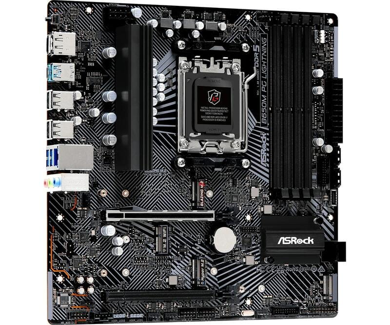 Материнская плата ASRock B650M PG Lightning Socket AM5