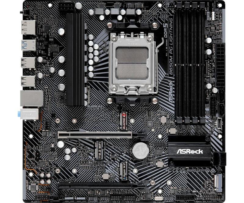 Материнская плата ASRock B650M PG Lightning Socket AM5