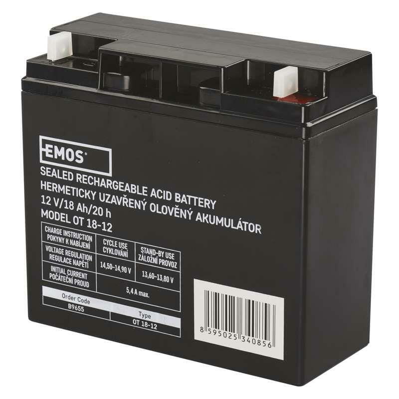 Аккумуляторная батарея Emos B9655 12V 18AH L1 AGM