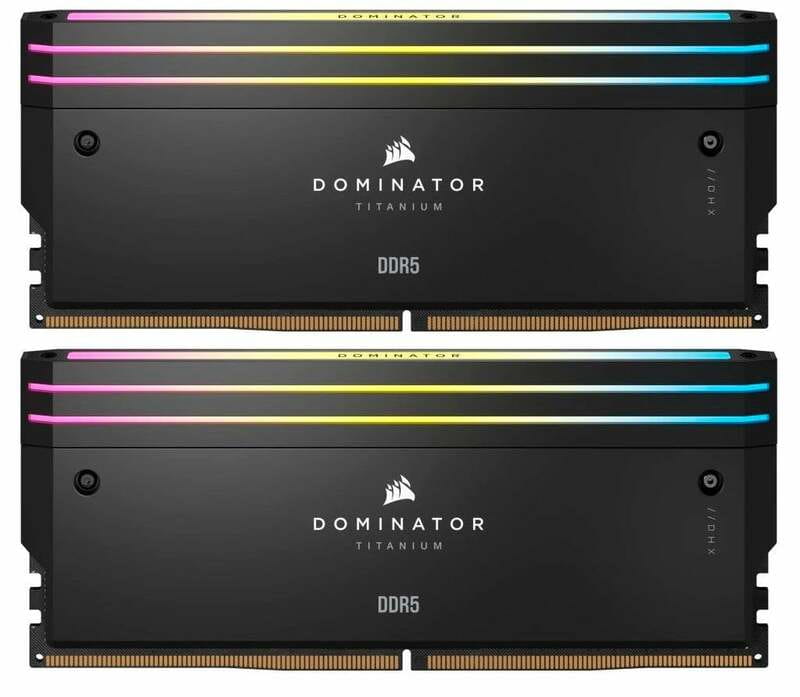 Модуль памяти DDR5 2x16GB/6000 Corsair Dominator Titanium RGB Black (CMP32GX5M2B6000C30)