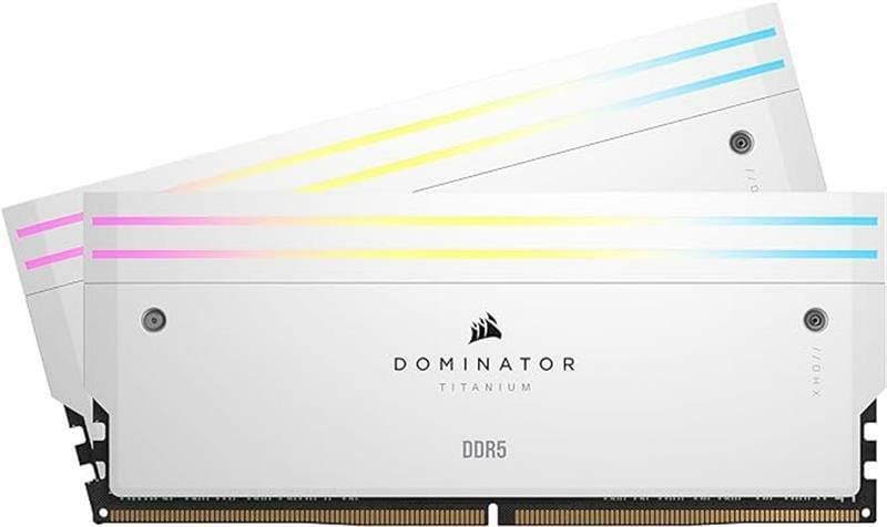 Модуль памяти DDR5 2x16GB/6000 Corsair Dominator Titanium RGB White (CMP32GX5M2B6000C30W)