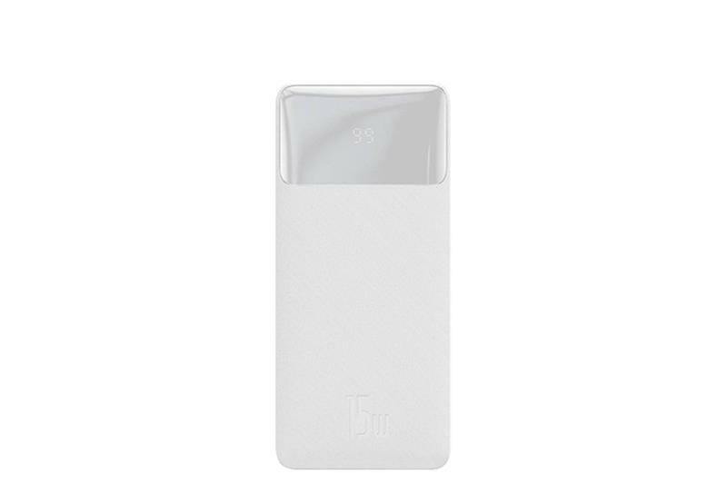 Универсальная мобильная батарея Baseus Bipow Digital Display 15W 20000mAh White (PPDML-J02) (1283126559204)
