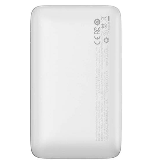 Универсальная мобильная батарея Baseus Bipow Pro 20000 mAh 22.5W White (PPBD030002) (1283126558832)