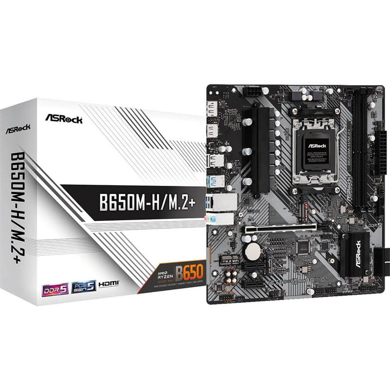 Материнская плата ASRock B650M-H/M.2+ Socket AM5