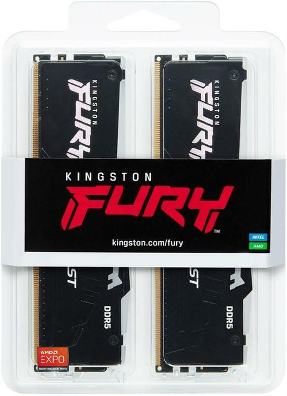 Модуль памяти DDR5 2x8GB/5200 Kingston Fury Beast RGB Black (KF552C36BBEAK2-16)