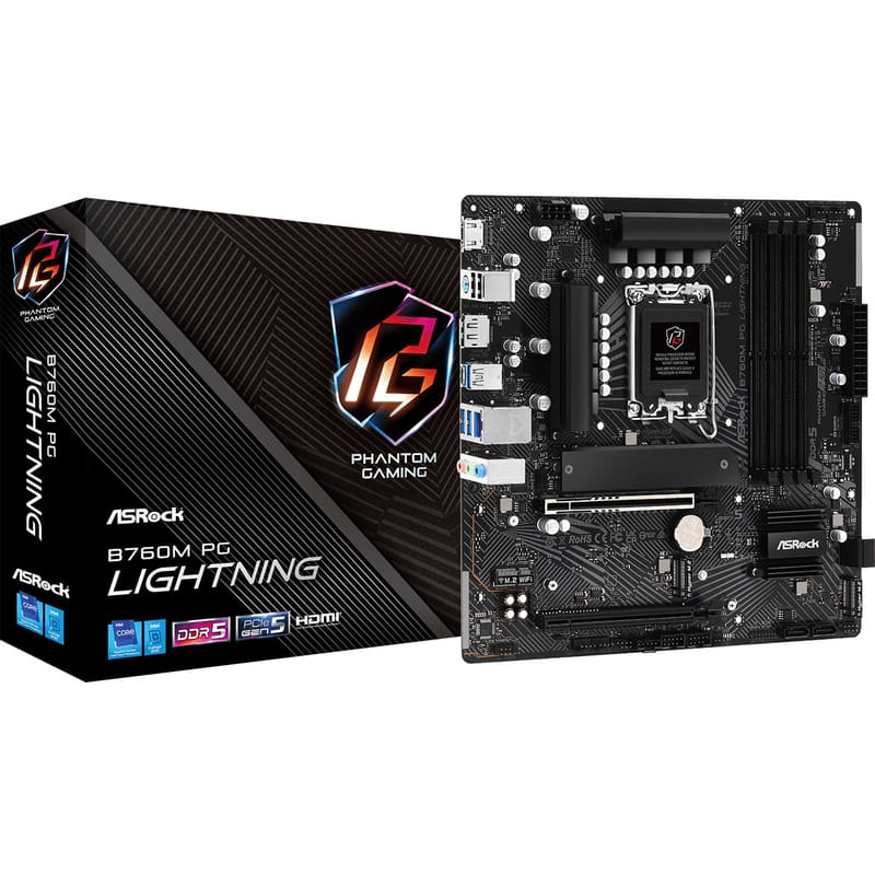 Материнская плата ASRock B760M PG Lightning Socket 1700