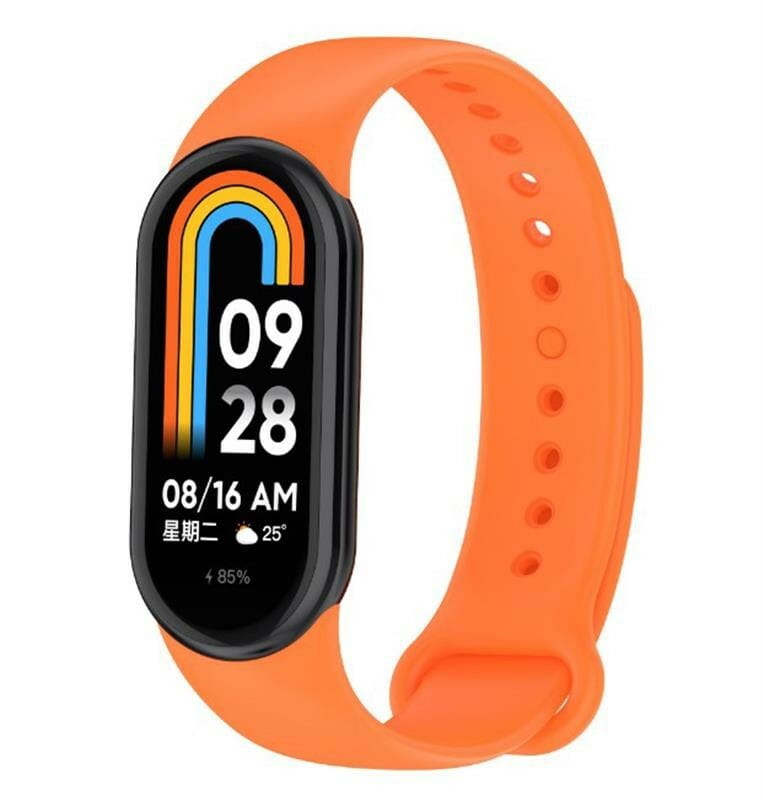 Силіконовий ремінець BeCover для Xiaomi Mi Smart Band 8 Orange (709407)