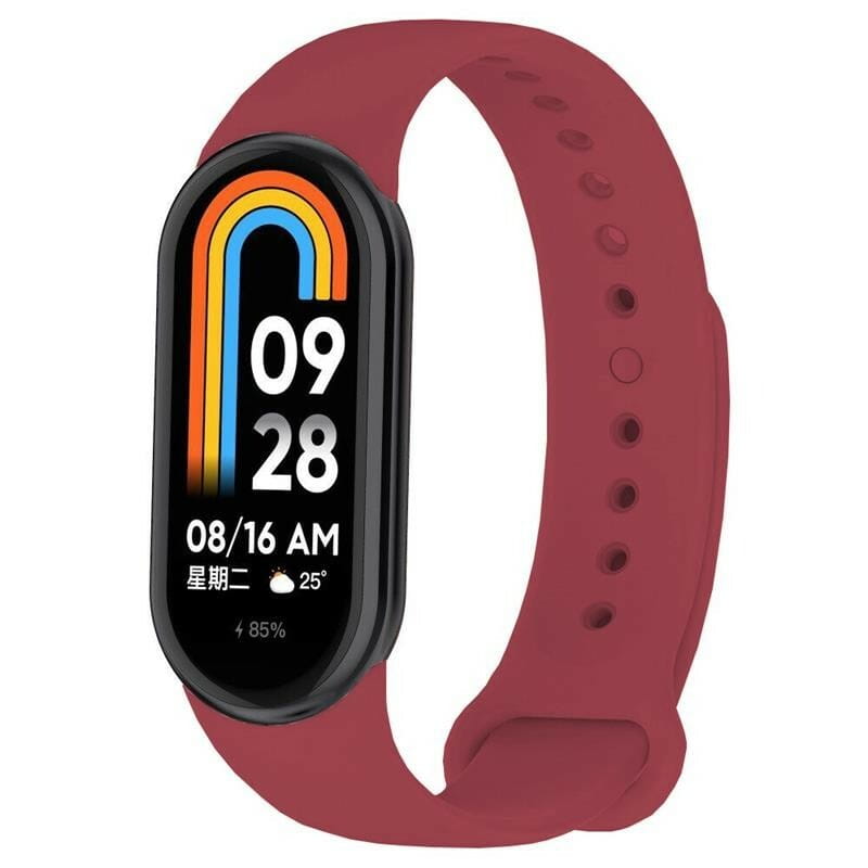 Силиконовый ремешок BeCover для Xiaomi Mi Smart Band 8 Red Wine (709411)