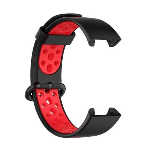 Photos - Smartwatch Band / Strap Becover Ремінець  Vents Style для Xiaomi Redmi Smart Band 2 Black-Red (7094 