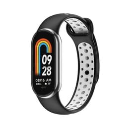 Купити Ремінець BeCover Vents Style для Xiaomi Mi Smart Band 8 Black-White (709417) Ремінець BeCover Vents Style для Xiaomi Mi Smart Band 8 Black-White (709417)