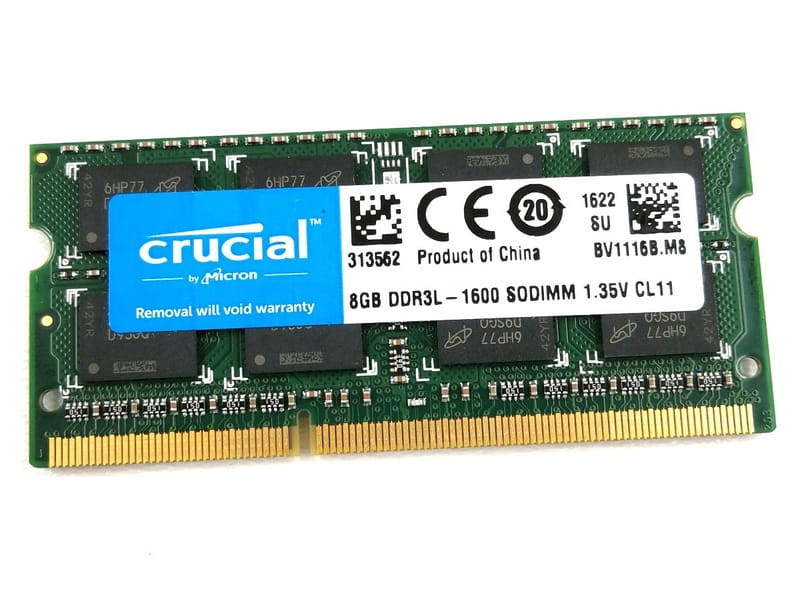 Модуль памяти SO-DIMM DDR3L 8GB/1600 Crucial (CT102464BF160B.C16FPD)