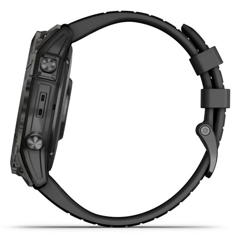 Смарт-часы Garmin Epix Pro Gen 2 51mm Sapphire Carbon Gray DLC Titanium with Black Silicone (010-02804-53)