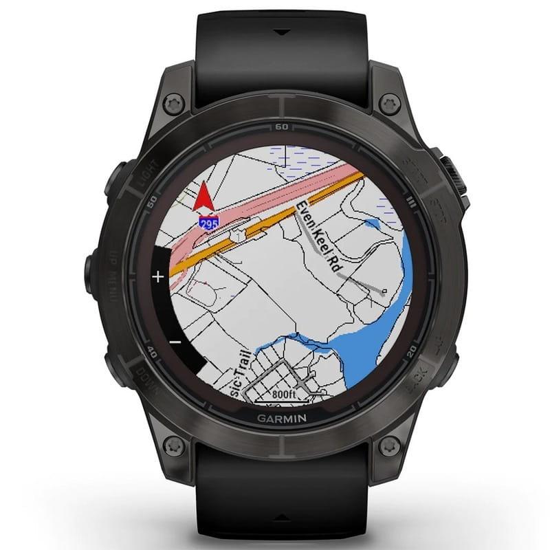 Смарт-часы Garmin Fenix 7 Pro Sapphire Solar Carbon Gray DLC Titanium with Black Silicone (010-02777-54)